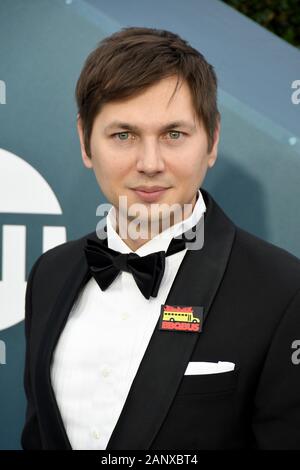 Los Angeles, California, USA. 19 gen 2020. Nikita Bogolyubov arriva per la XXVI edizione Screen Actors Guild Awards presso lo Shrine Auditorium on gennaio 19, 2020 a Los Angeles, California. (Foto di Sthanlee B. Mirador/Sipa USA) Credito: Sipa USA/Alamy Live News Foto Stock