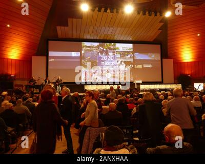 I desideri Jerôme Baloge stessa proiettata da 2030 raddoppiando il numero di studenti sviluppando l'economia digitale diventando centro di Olympic prepara Foto Stock