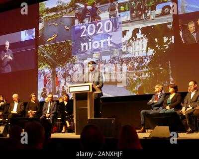 I desideri Jerôme Baloge stessa proiettata da 2030 raddoppiando il numero di studenti sviluppando l'economia digitale diventando centro di Olympic prepara Foto Stock