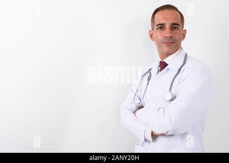 Ritratto di coppia bello uomo persiano medico Foto Stock