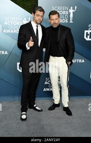 Los Angeles, California, USA. 19 Jan 2020. arriva per la XXVI edizione Screen Actors Guild Awards presso lo Shrine Auditorium on gennaio 19, 2020 a Los Angeles, California. (Foto di Sthanlee B. Mirador/Sipa USA) Credito: Sipa USA/Alamy Live News Foto Stock