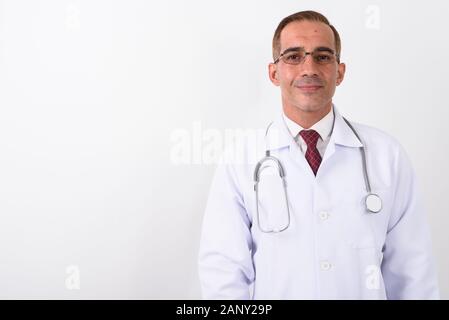 Ritratto di coppia bello uomo persiano medico Foto Stock