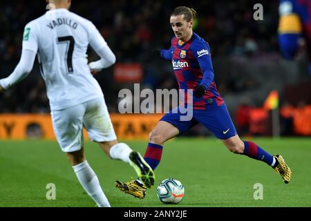 Antione Griezmann durante la Liga match tra FC Barcelona e Granada CF a Camp Nou su gennaio 19, 2020 a Barcellona, Spagna. (Foto di DAX/ESPA-immagini) Foto Stock