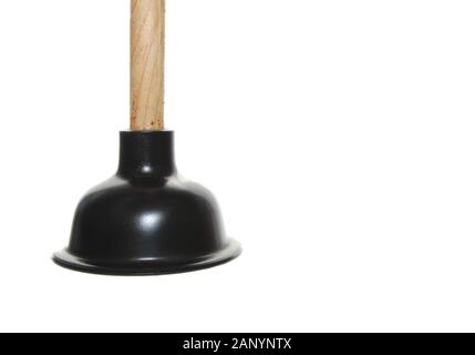 Immagine isolata di uno stantuffo nero Foto Stock