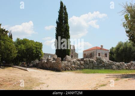 Area archeologica di Necromanteion di Acherondas Preveza Grecia Foto Stock