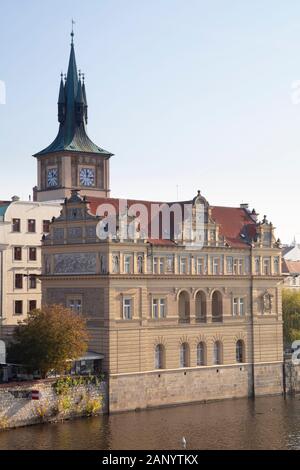 Museo Di Bedrich Smetana, Molo Di Smetana, Praga, Boemia, Repubblica Ceca, Europa Foto Stock