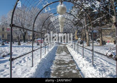 Bitola, Macedonia - Inverno, Neve Foto Stock