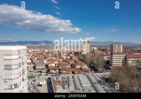 Bitola, Macedonia (Битола, Македонија), - vista panoramica Foto Stock