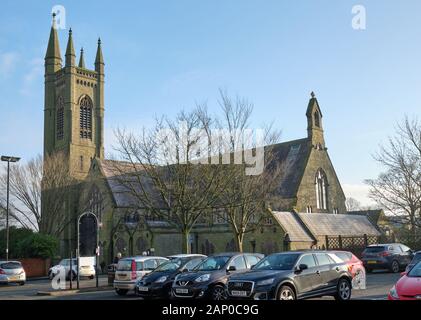 Inghilterra, Lancashire, Chorley - 19 Gennaio 2020: St Mary's Chiesa Cattolica Romana Chorley Foto Stock