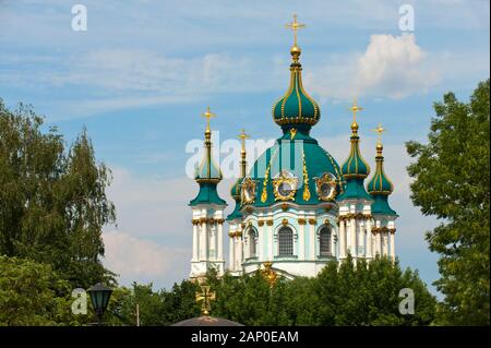 Saint Andrews Chiesa di Kiev. Foto Stock