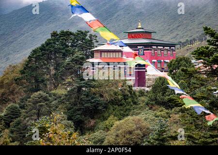 Monastero di Tengboche in Nepal Foto Stock