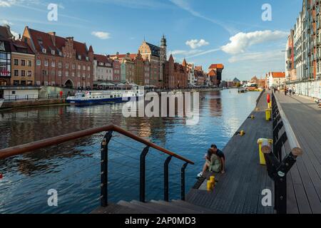 Granary Island in Gdansk old town. Foto Stock