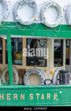 Dettaglio Su Star Ferry, Hong Kong Foto Stock