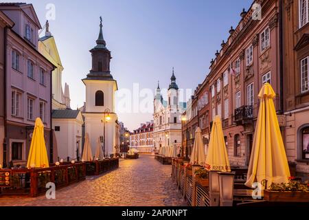 Alba di Varsavia la città nuova. Foto Stock