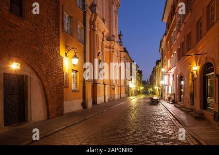 Alba di Varsavia old town. Foto Stock