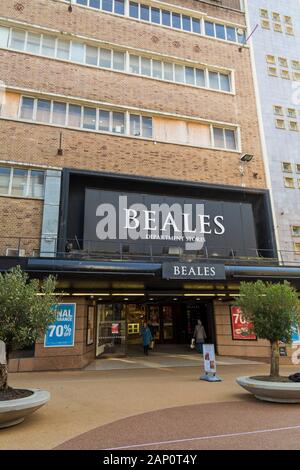 Bournemouth Dorset, Regno Unito. Il 20 gennaio 2020. Beales Department Store chiamate in amministratori. Fondato nel 1881 il negozio è stato trading per 140 anni. Credito: Carolyn Jenkins/Alamy Live News Foto Stock