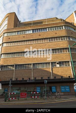 Bournemouth Dorset, Regno Unito. Il 20 gennaio 2020. Beales Department Store chiamate in amministratori. Fondato nel 1881 il negozio è stato trading per 140 anni. Credito: Carolyn Jenkins/Alamy Live News Foto Stock