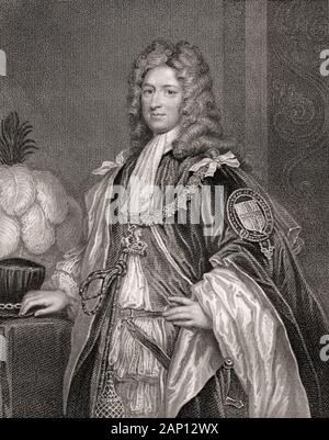 Charles Seymour, sesto Duca di Somerset, 1662-1748, un peer britannico Foto Stock