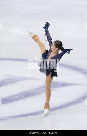 Alysa Liu di Stati Uniti d'America compete durante junior ladies pattinaggio gratuito al Palavela pattinaggio su ghiaccio a Torino il 6 dicembre, 2019 Foto Stock