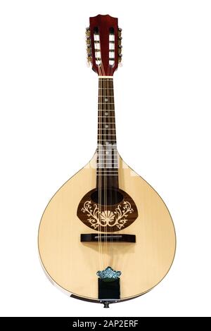 Mandolino isolati su sfondo bianco Foto Stock