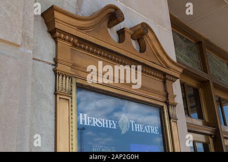 Hershey Pa / STATI UNITI D'America - 21 Maggio 2018: il Teatro ad Hershey è un 1.904-seat teatro nel centro cittadino ed è stato inaugurato nel settembre 1933. Foto Stock