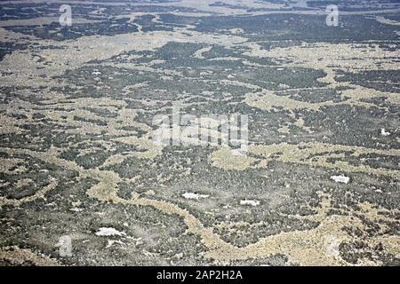 I paesaggi del Botswana Foto Stock