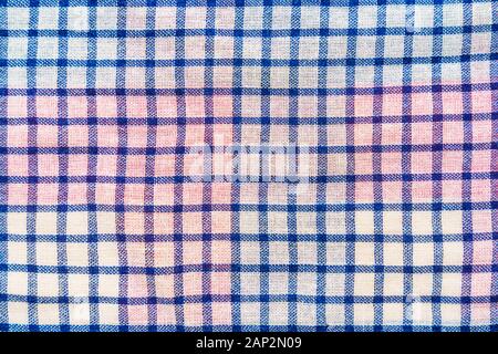 Plaid consistenza del materiale. Sfondo di vestiti Foto Stock