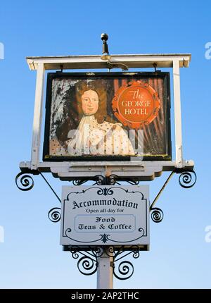 George Hotel, Wedmore, Somerset, Inghilterra Foto Stock