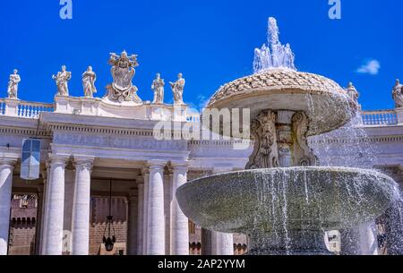 Città del Vaticano - 31 Maggio 2019 - Piazza San Pietro si trova nella Città del Vaticano vicino a Roma, Italia. Foto Stock