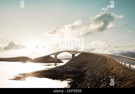 Atlantic Road in Norvegia Foto Stock