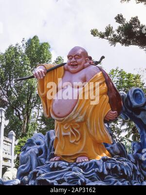 Statua di Buddha in Tiger Balm Gardens (Haw Par Villa), Pasir Panjang Road, Queenstown, Singapore Island (Pulau Ujong), Singapore Foto Stock