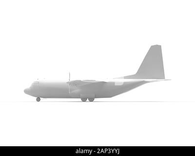 3D rendering di un veicolo di trasporto propellente isolato su spazio vuoto bianco Foto Stock