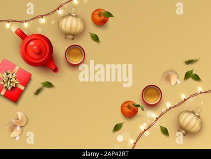 Festivo cinese Capodanno background Foto Stock