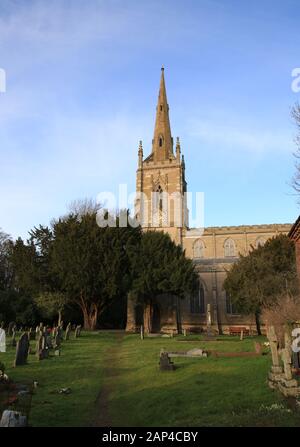 St Andrews C di e Church, Ombersley, Worcestershire, Inghilterra, Regno Unito. Foto Stock