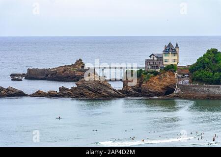 Biarritz, villa Belza. Pirenei Atlantici, Nuova Aquitania, francia Foto Stock