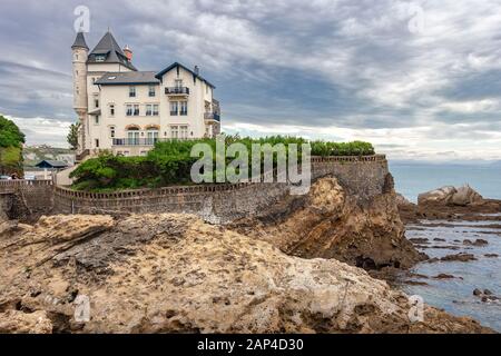 Biarritz, villa Belza. Pirenei Orientali, Francia Foto Stock