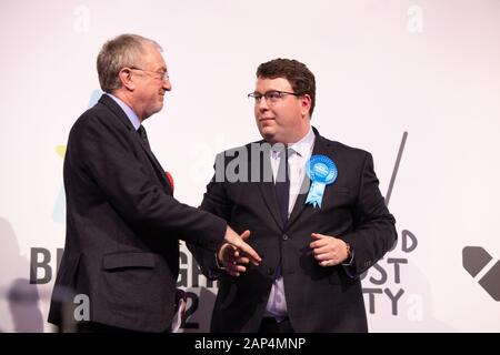 Gary Sambrook ha vinto la circoscrizione di Northfield Birmingham per il partito conservatore alle Elezioni generali del 2019. Gary Sambrook si è seduto da Richard Burden, nella foto a sinistra, (Labor) che aveva tenuto la sede per 27 anni. Foto Stock