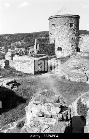 Die Festung Bohus bei Kungälv, 1969. Bohus fortezza vicino a Kungälv, 1969. Foto Stock