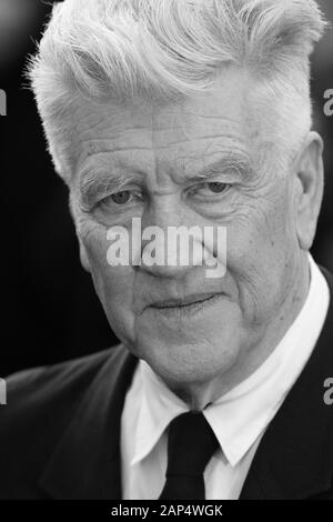 David Lynch assiste il Twin Peaks' premiere durante il settantesimo annuale di Cannes Film Festival presso il Palais des Festivals Maggio 25, 2017 a Cannes, Francia. Foto Stock