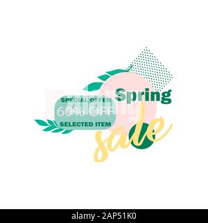 Shopping La prima giornata - mega vendita fino a 60 . Illustrazione Vettoriale