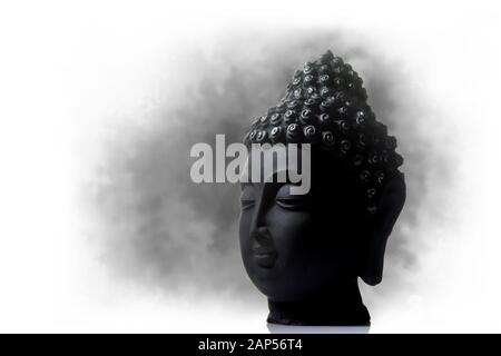 Volto del Signore o Bhagwan Goutam Buddha, pioniere o fondatore del Buddismo Foto Stock