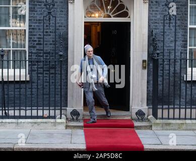 Londra, Regno Unito. Xxi gen, 2020. Consulente speciale per Boris Johnson, Dominic Cummings, lascia il numero 10. Credito: Tommy Londra/Alamy Live News Foto Stock