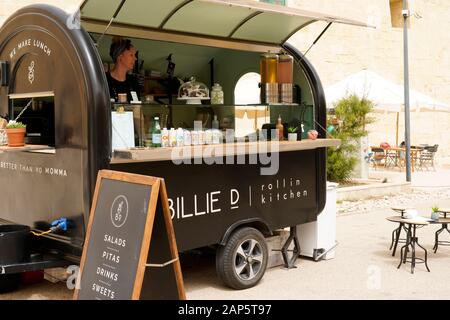 Street Market, Sant'Elmo a La Valletta, Malta Isola, Europa Foto Stock