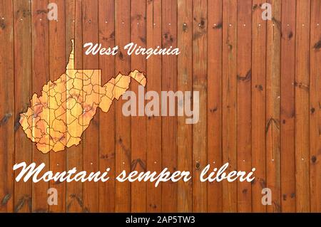 West Virginia motto Foto Stock