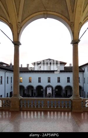 Palazzo Arese Borromeo storico palazzo nobiliare del XVII secolo, Cesano Maderno, Lombardia, Italia Foto Stock