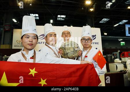 Cina wons il mondo panificio Cup 2020 a Parigi - EUROPAIN international trade show - 14 gennaio 2020 Foto Stock