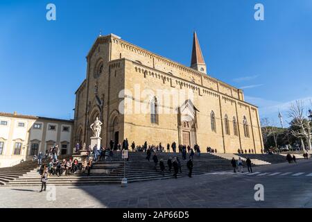 Cattedrale Di San Pietro E Donato Ad Arezzo, Duomo Di Arezzo. Toscana, Italia. Foto Stock