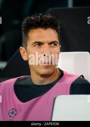 Torino - Ott 22, 2019: Gianluigi Buffon. Juventus - Lokomotiv Mosca. La UEFA Champions League. Mathcday 3. Lo Stadio Allianz. Foto Stock