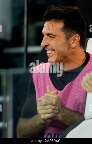 Torino - Ott 22, 2019: Gianluigi Buffon. Juventus - Lokomotiv Mosca. La UEFA Champions League. Mathcday 3. Lo Stadio Allianz. Foto Stock