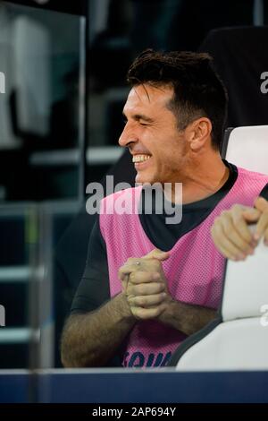 Torino - Ott 22, 2019: Gianluigi Buffon. Juventus - Lokomotiv Mosca. La UEFA Champions League. Mathcday 3. Lo Stadio Allianz. Foto Stock